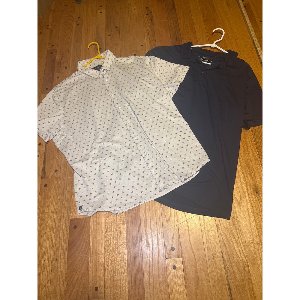 Mizzen + Main Polo Shirts Mens XXL 2-Pack Short Sleeve Performance Golf Casual
